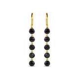 Victorian Style Round Drop Earrings