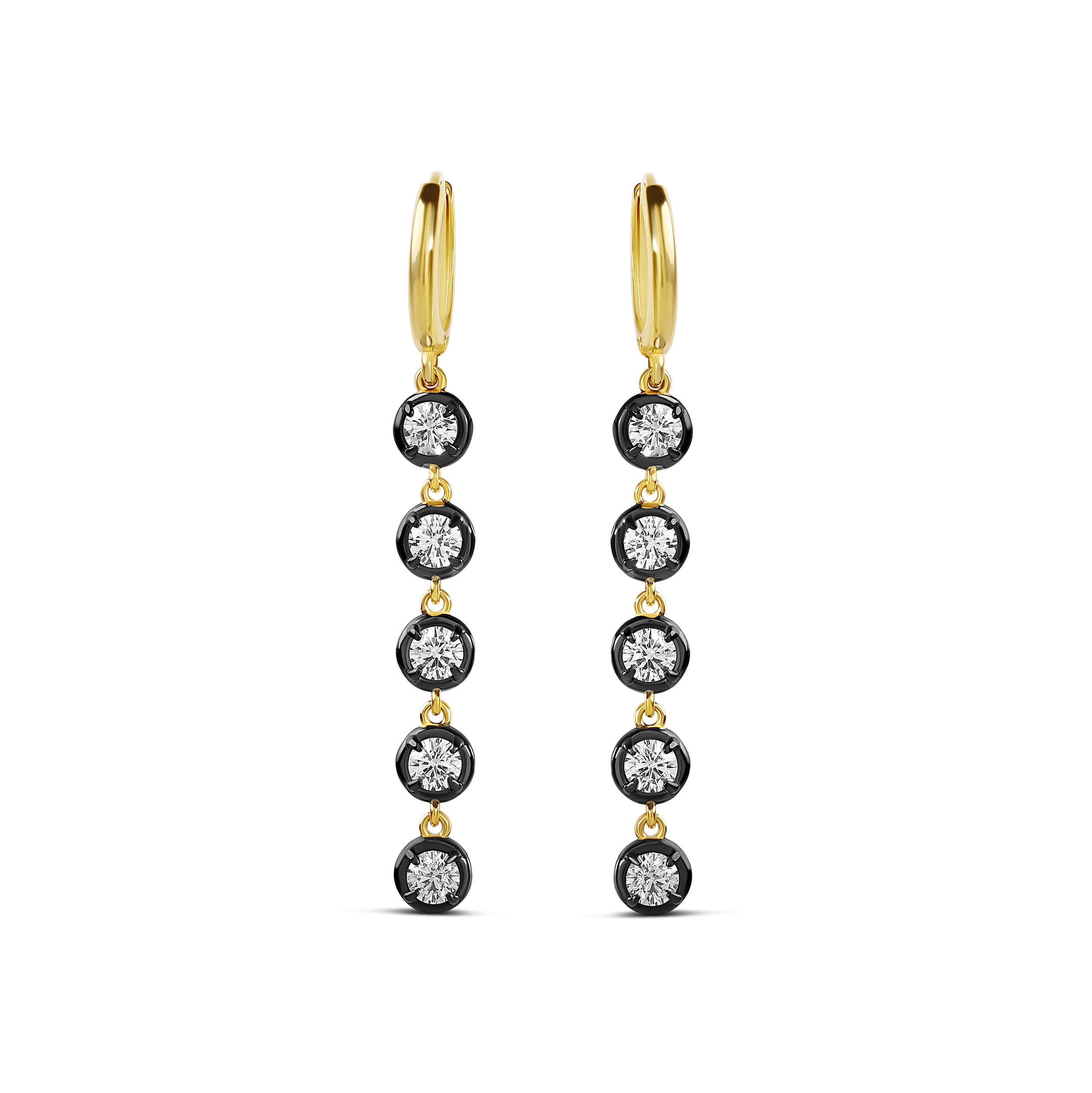 Victorian Style Round Drop Earrings