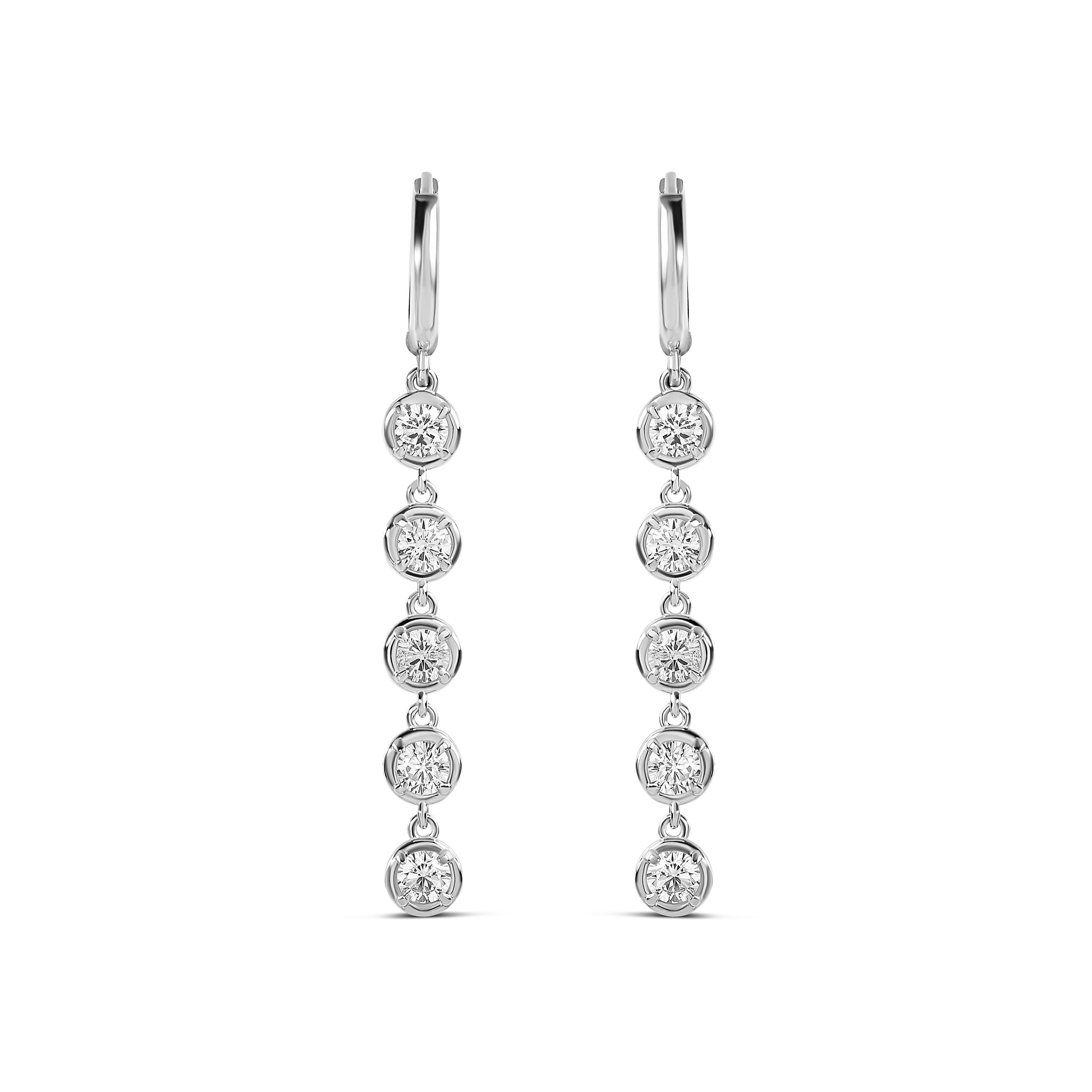 Victorian Style Round Drop Earrings