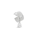Pear Drop Fluted Ear Cuff