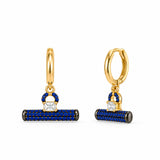 Pave T Bar Earrings