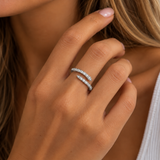 Thin Pave Snake Ring