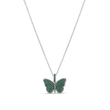 Pave Butterfly Necklace
