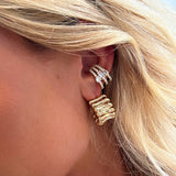 Chunky Rippled Hoops