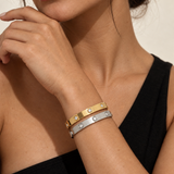 Round Stone Bangle