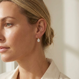 Pear Shape Bar Drop Earrings