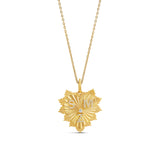 Personalized Fluted Multi Initial Heart Charm Necklace