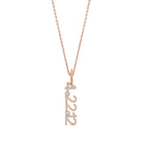 Personalized Pave Date Charm Necklace