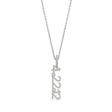 Personalized Pave Date Charm Necklace