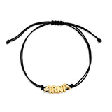 Personalized Adjustable Bubble Name Rope Bracelet