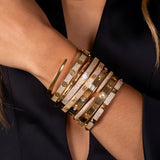 Baguette and Pave Bangle