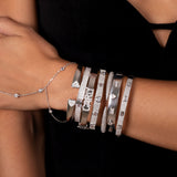 Baguette and Pave Bangle