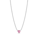 Fancy Heart Tennis Necklace