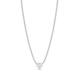 Fancy Heart Tennis Necklace