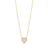 Enamel & Pave Mini Heart
