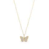 Pave Butterfly Necklace