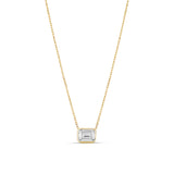 Mini Bezel Solitaire Necklace