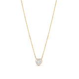 Mini Bezel Solitaire Necklace