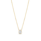 Mini Bezel Solitaire Necklace