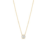 Mini Bezel Solitaire Necklace