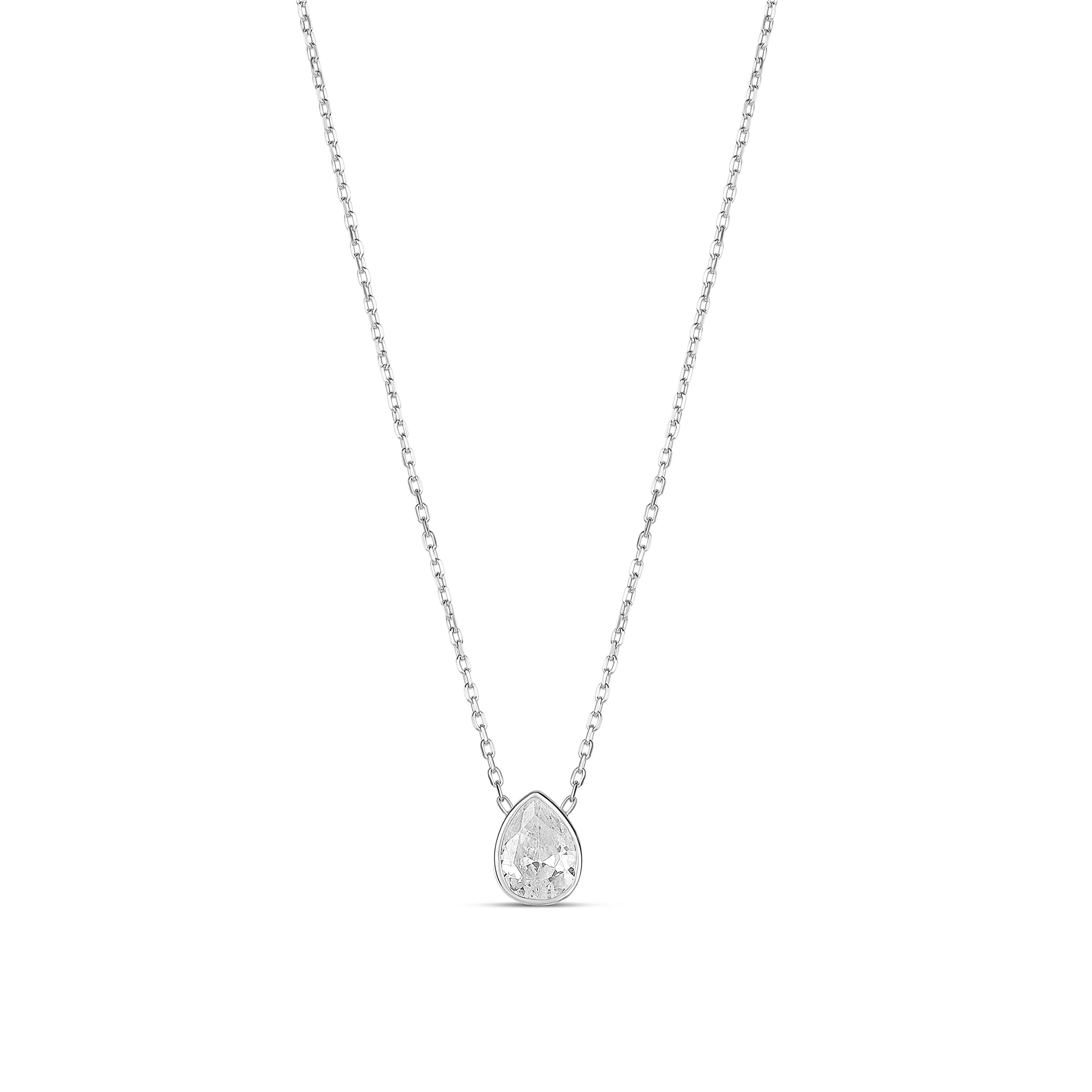 Mini Bezel Solitaire Necklace