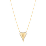 Pave Outline Heart Necklace