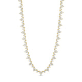 Cluster Tennis Necklace