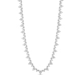 Cluster Tennis Necklace