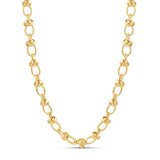 Oval Link Knotted Chain Necklace