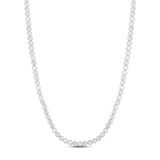 4mm Bezel-Set Classic Round Tennis Necklace