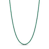 Classic Emerald 2mm Tennis Necklace