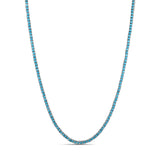 Classic Turquoise 2mm Tennis Necklace
