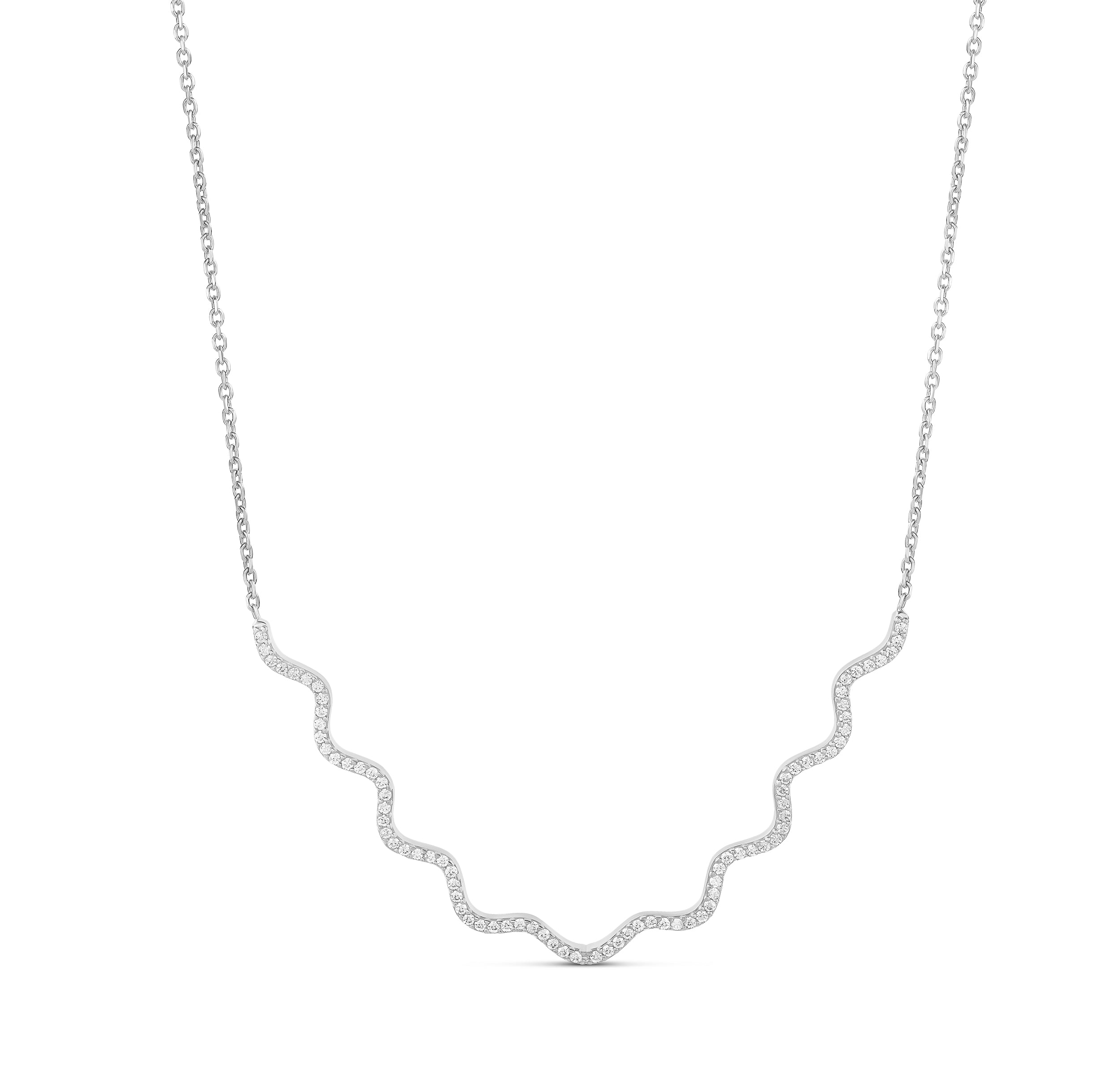Wavy Tennis Chain Necklace