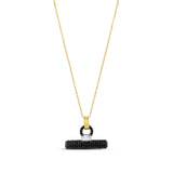 Pave T Bar Necklace