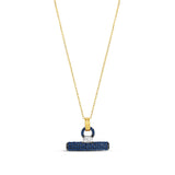 Pave T Bar Necklace