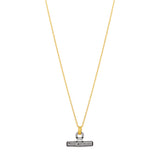Pave T Bar Necklace