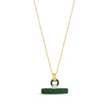 Pave T Bar Necklace