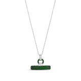 Pave T Bar Necklace