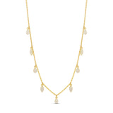 Pave Drop Layering Necklace