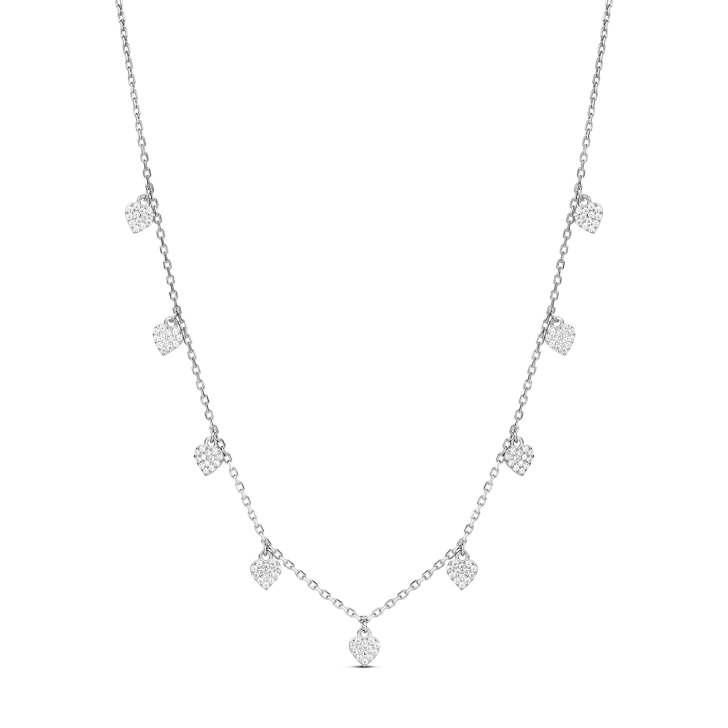 Pave Drop Layering Necklace