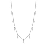 Pave Drop Layering Necklace