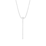 Beaded Ball Chain Lariat