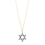 Black Rhodium Mix Shape Star of David