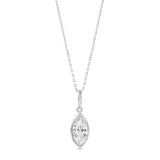 Victorian Style Marquise Pendant Necklace