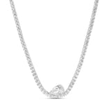 Floating Pear Tennis Necklace