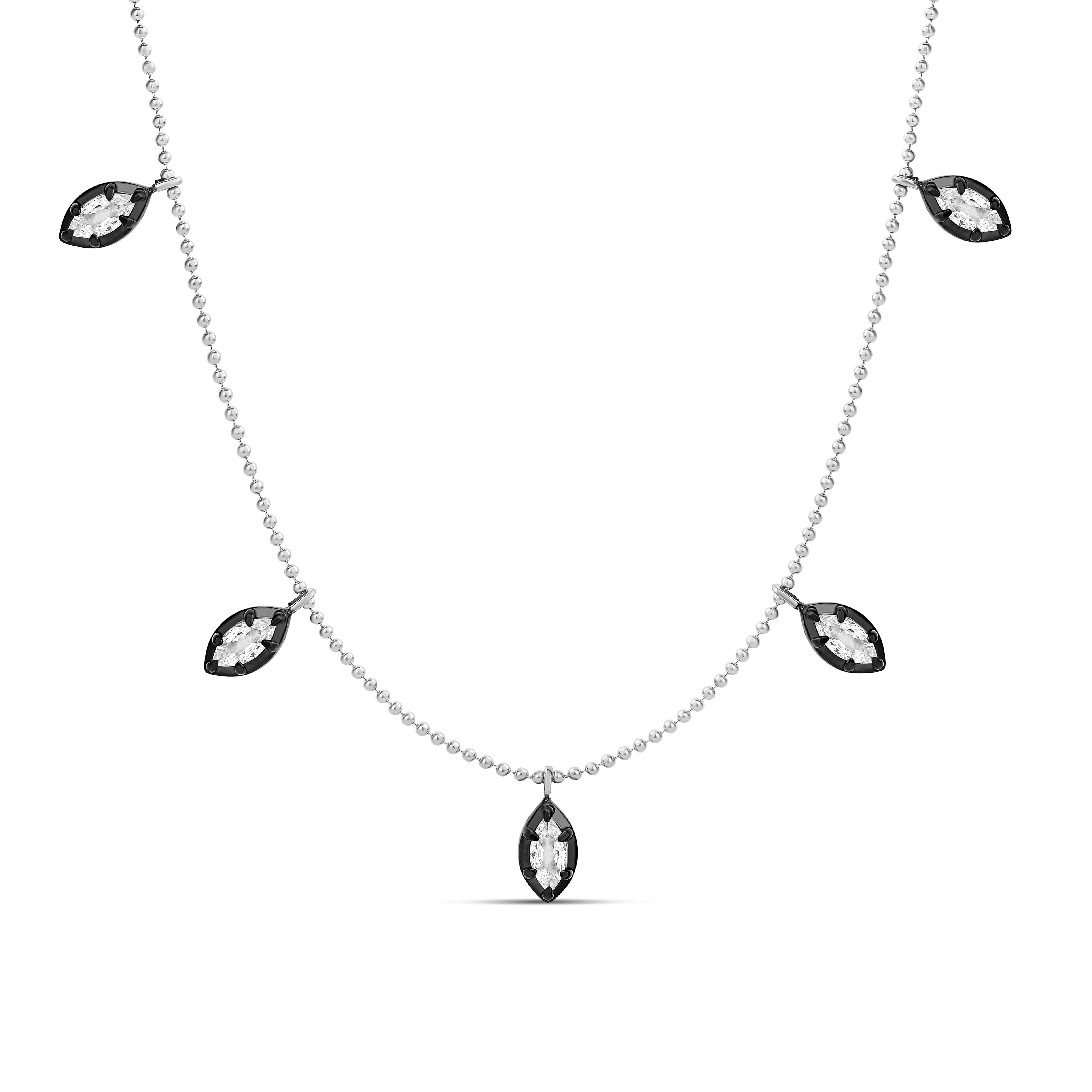 Marquise Multi Drop Necklace
