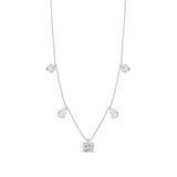 Mix Shape on a Beaded Ball Chain Necklace