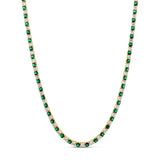 Alternating Color Tennis Necklace