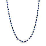 Alternating Color Tennis Necklace