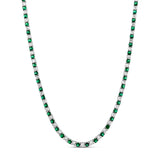 Alternating Color Tennis Necklace